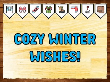 COZY WINTER WISHES! Winter Printable Bulletin Board Kit & Door Décor