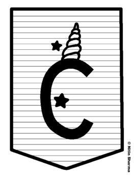 CREATE YOUR OWN MAGIC! Unicorn Bulletin Board Letters
