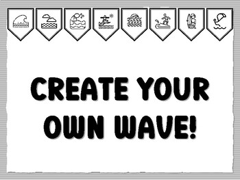 CREATE YOUR OWN WAVE! Wave Bulletin Board Kit, Ready to print Wave Classroom De