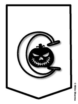 CREEPY BOOKS COME OUT DURING HALLOWEEN! Halloween Bulletin Board Letters, H