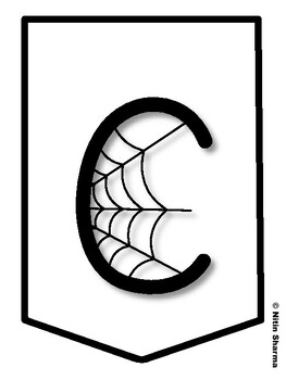 CREEPY BOOKS COME OUT DURING HALLOWEEN! Halloween Bulletin Board Letters, H