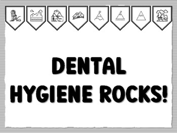DENTAL HYGIENE ROCKS! Mountains Bulletin Board Kit