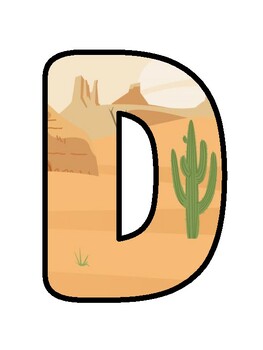 DESERT HABITAT! Desert, Welcome Back To School Bulletin Board, Desert Hallway