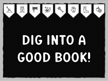 DIG INTO A GOOD BOOK! Ready to print Farm Bulletin Board Kit, Farm Classroom