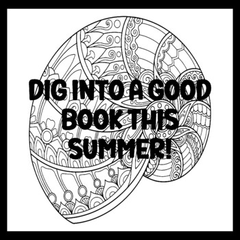 DIG INTO A GOOD BOOK THIS SUMMER! 3 by 3 Feet Beach Bulletin Boards