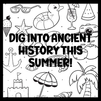 DIG INTO ANCIENT HISTORY THIS SUMMER! 3 by 3 Feet Beach Bulletin Boards