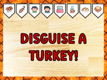 DISGUISE A TURKEY! Thanksgiving Bulletin Board Kit & Door Décor