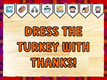 DRESS THE TURKEY WITH THANKS! Thanksgiving Bulletin Board Kit & Door Décor