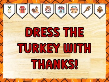 DRESS THE TURKEY WITH THANKS! Thanksgiving Bulletin Board Kit & Door Décor