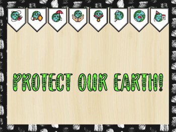 Earth Day Bulletin Board Kit & Door Décor, PROTECT OUR EARTH!