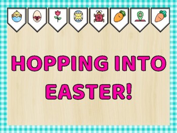 Easter Bulletin Board Kit & Door Décor, HOPPING INTO EASTER!