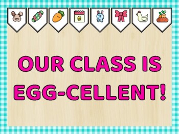 Easter Bulletin Board Kit & Door Décor, OUR CLASS IS EGG-CELLENT!