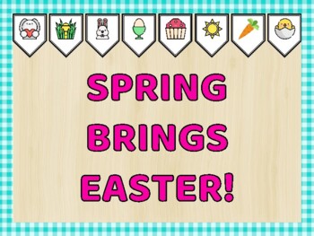 Easter Bulletin Board Kit & Door Décor, SPRING BRINGS EASTER!