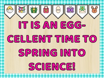 Easter Bulletin Board Kit, IT IS AN EGG-CELLENT TIME TO SPRING INTO SCIENCE!