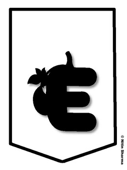 EAT MORE VEGETABLES! Thanksgiving Bulletin Board Letters