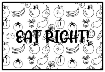 EAT RIGHT! Health and Nutrition Activity