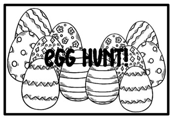 EGG HUNT!, Easter Activity, Easter Coloring Pages