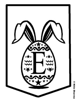 EGG HUNT, Easter Bulletin Board Letters
