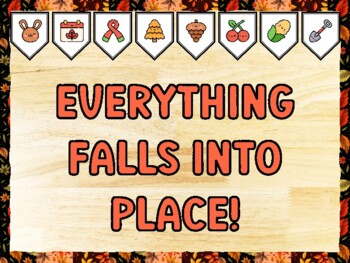 EVERYTHING FALLS INTO PLACE! Fall Bulletin Board Kit & Door Décor