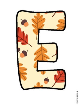 EVERYTHING FALLS INTO PLACE! Fall Leaves Bulletin Board Letters