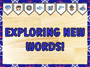 EXPLORING NEW WORDS! Nautical Bulletin Board Kit & Door Décor