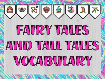 Fairy Tales Bulletin Board Kit & Door Décor, FAIRY TALES AND TALL TALES VOCAB