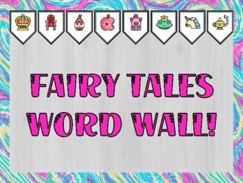 Fairy Tales Bulletin Board Kit & Door Décor, FAIRY TALES WORD WALL!