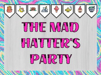 Fairy Tales Bulletin Board Kit & Door Décor, THE MAD HATTER'S PARTY 