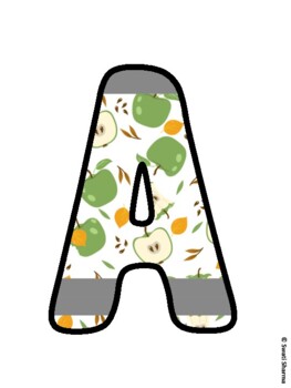 Fall, Apple Bulletin Board Letters, Fall Hallway Display
