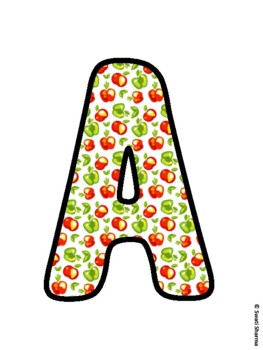 Fall, Apple Bulletin Board Letters, Fall Hallway Display