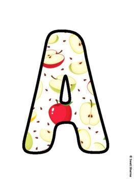 Fall, Apple Bulletin Board Letters, Fall Hallway Display