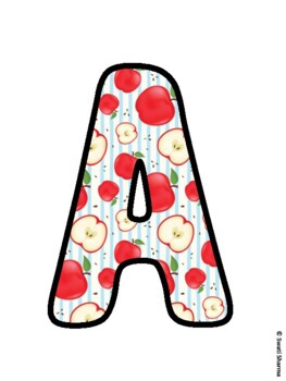 Fall, Apple Bulletin Board Letters, Fall Hallway Display