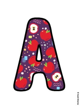 Fall, Apple Bulletin Board Letters, Fall Hallway Display