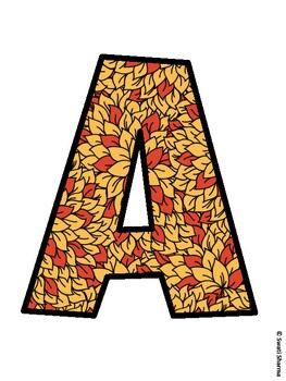 Fall, Autumn Bulletin Board Letters, Fall Hallway Display