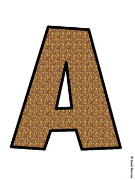 Fall, Autumn Bulletin Board Letters, Fall Hallway Display