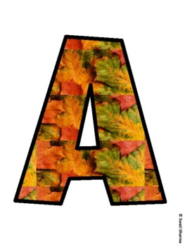 Fall, Autumn Bulletin Board Letters, Fall Hallway Display
