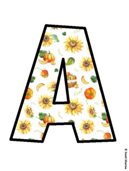 Fall, Autumn Bulletin Board Letters, Fall Hallway Display