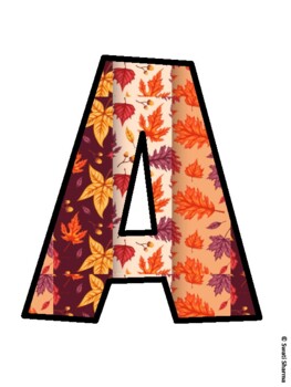 Fall, Autumn Bulletin Board Letters, Fall Hallway Display