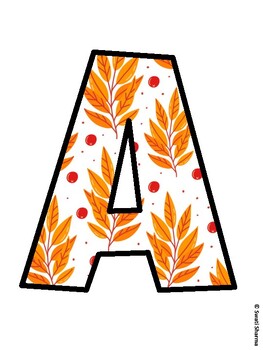 Fall, Autumn Bulletin Board Letters, Fall Hallway Display