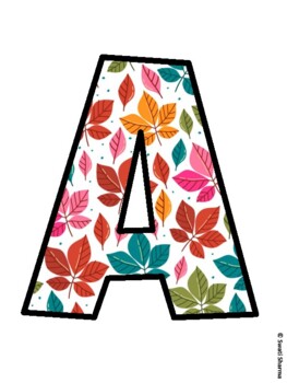 Fall, Autumn Bulletin Board Letters, Fall Hallway Display