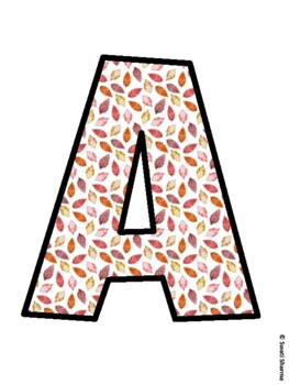 Fall, Autumn Bulletin Board Letters, Fall Hallway Display