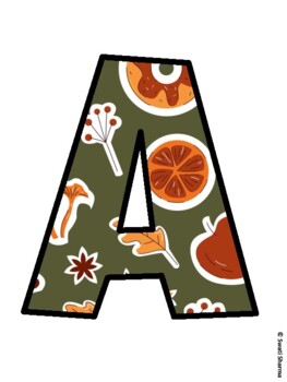Fall, Autumn Bulletin Board Letters, Fall Hallway Display