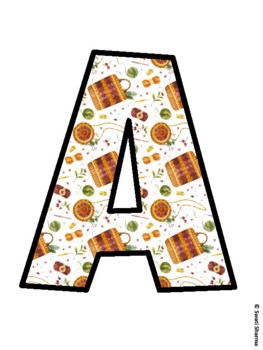 Fall, Autumn Bulletin Board Letters, Fall Hallway Display
