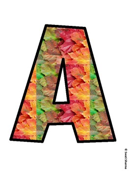 Fall, Autumn Bulletin Board Letters, Fall Hallway Display