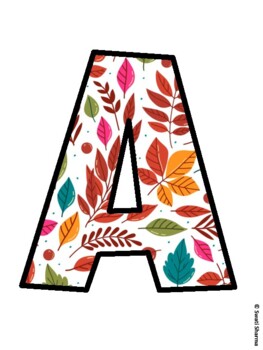Fall, Autumn Bulletin Board Letters, Fall Hallway Display