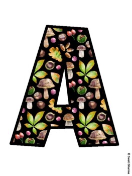Fall, Autumn Bulletin Board Letters, Fall Hallway Display