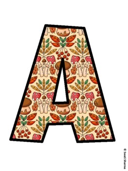 Fall, Autumn Bulletin Board Letters, Fall Hallway Display
