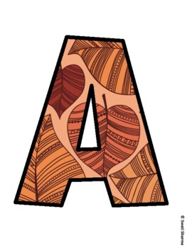 Fall, Autumn Bulletin Board Letters, Fall Hallway Display