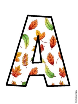 Fall, Autumn Bulletin Board Letters, Fall Hallway Display