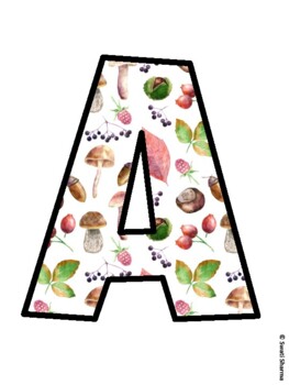 Fall, Autumn Bulletin Board Letters, Fall Hallway Display